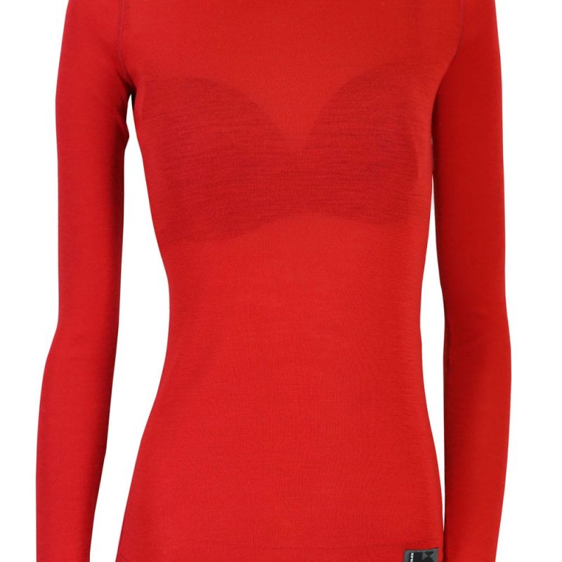 Kwark Women's long-sleeved T-shirt Merino Wool, BASE