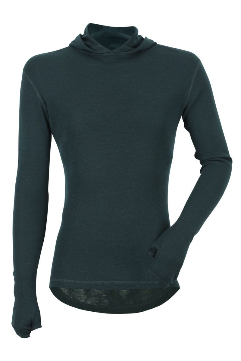 Kwark Long sleeve T-shirt with hood and paws Merino Wool, CECIRE