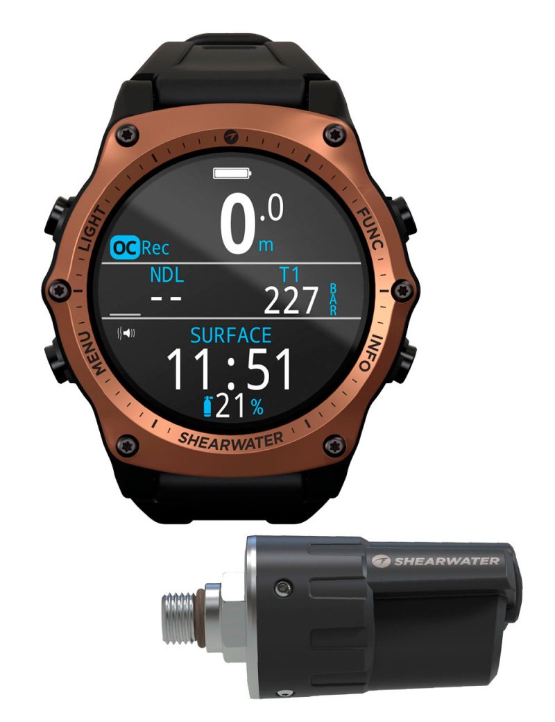 Shearwater Teric dive computer (bronze) with Swift Transmitter