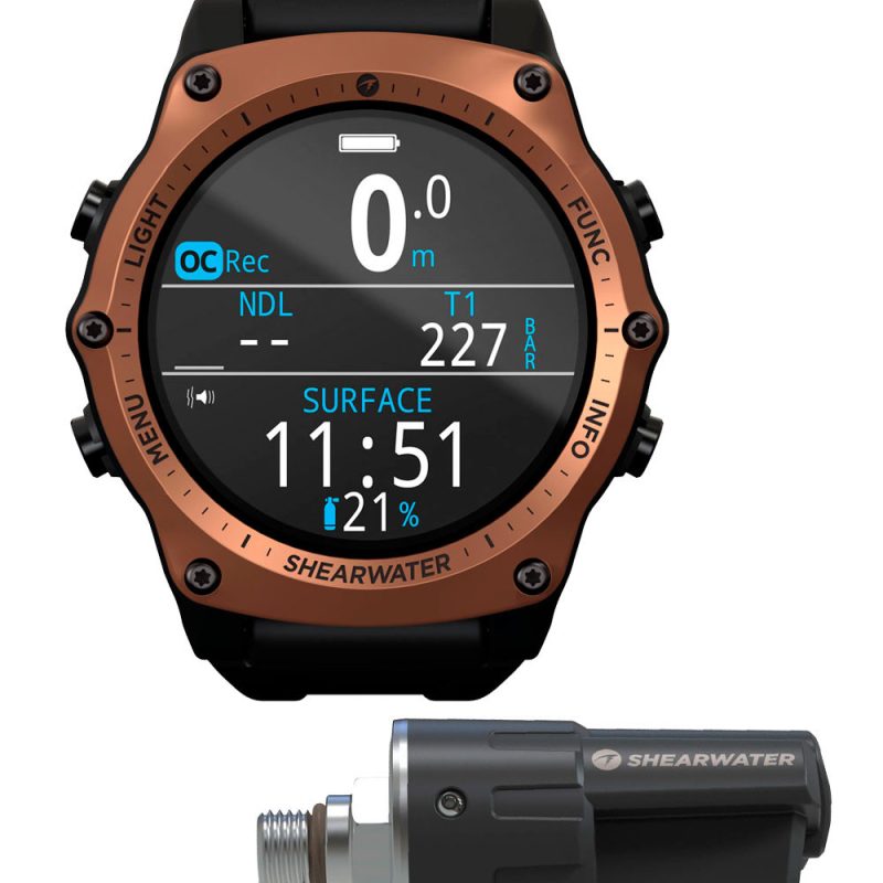 Shearwater Teric dive computer (bronze) with Swift Transmitter