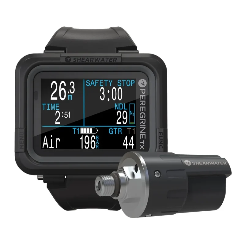 Shearwater Peregrine TX dive computer with Swift Transmitter