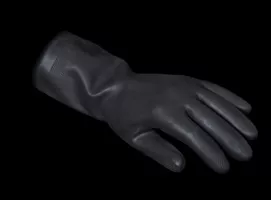 Standard Latex Gloves (Black)